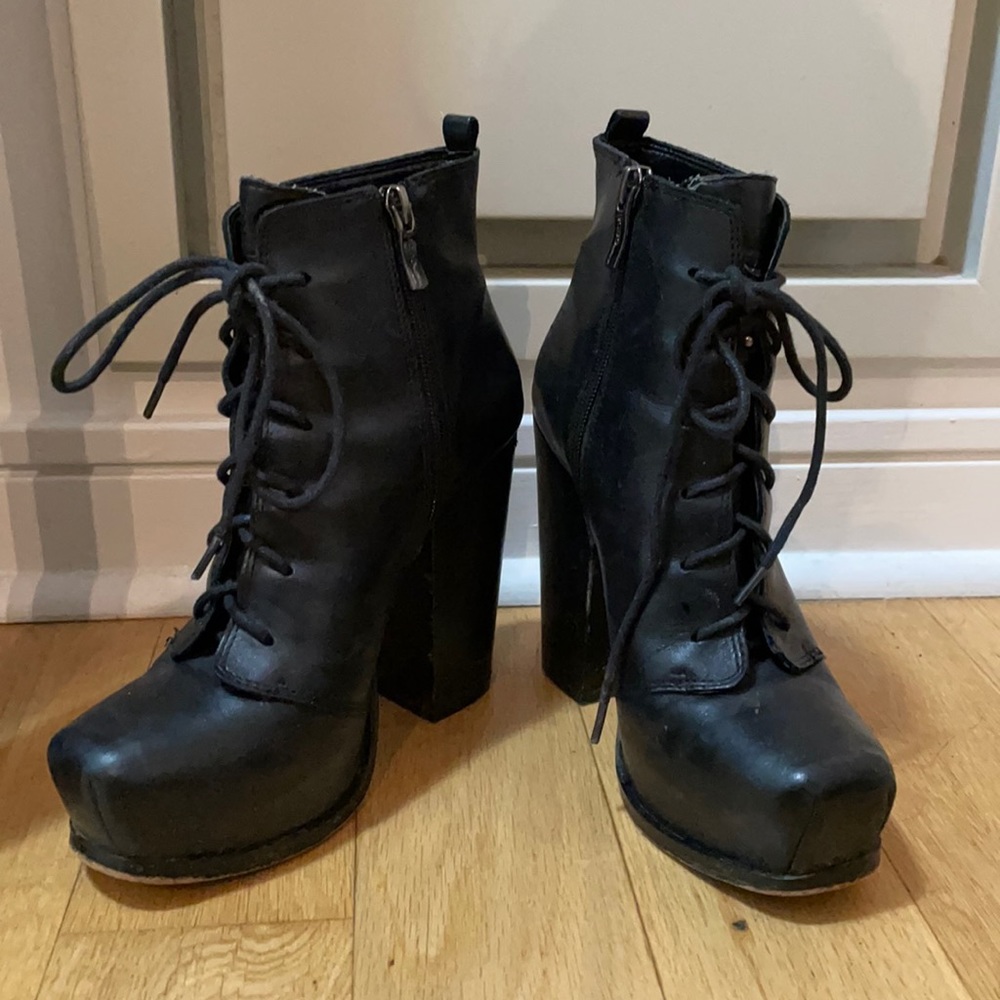 BCBG Booties - mock Jeffrey Campbell